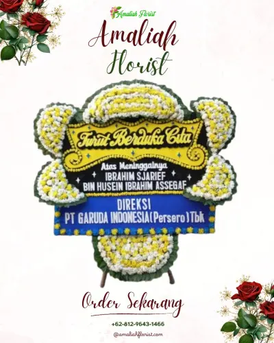 Papan Bunga Duka di Cemara Kulon