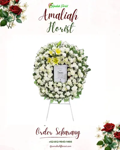 Krans Bunga Duka Cita di Cemara Kulon