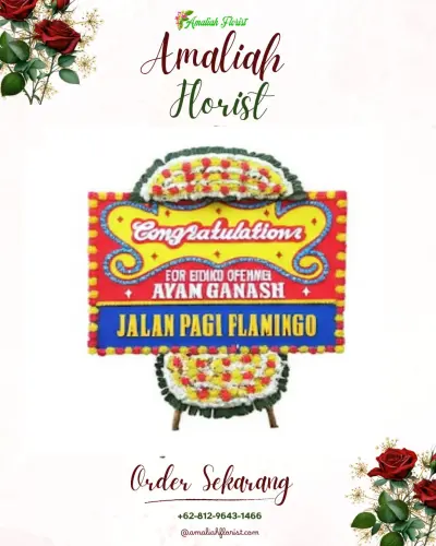 Bunga Papan Congratulation di Cemara Kulon